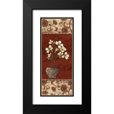 Geisha Garden IV Black Modern Wood Framed Art Print with Double Matting by Audrey, Charlene