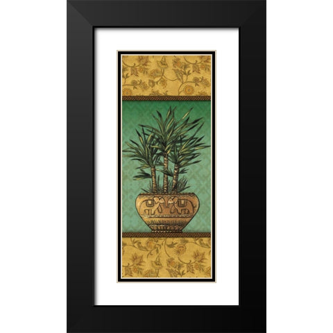 Tropical Plants I Black Modern Wood Framed Art Print with Double Matting by Audrey, Charlene