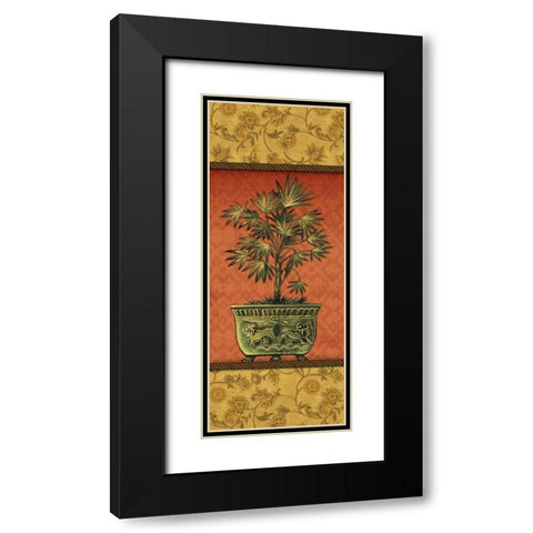 Tropical Plants III Black Modern Wood Framed Art Print with Double Matting by Audrey, Charlene