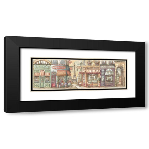 Boutique Black Modern Wood Framed Art Print with Double Matting by Audrey, Charlene