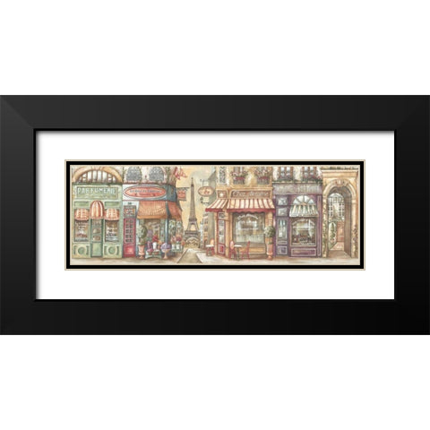 Boutique Black Modern Wood Framed Art Print with Double Matting by Audrey, Charlene