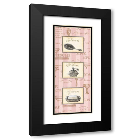 Beaute Feminine Panel I Black Modern Wood Framed Art Print with Double Matting by Audrey, Charlene