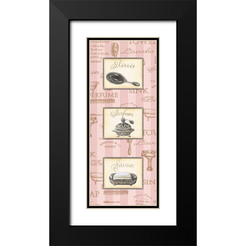 Beaute Feminine Panel I Black Modern Wood Framed Art Print with Double Matting by Audrey, Charlene