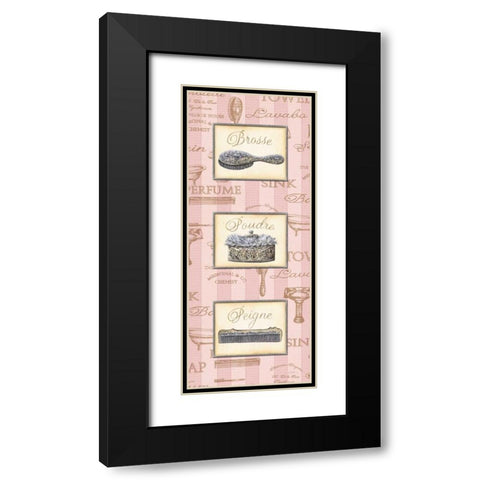 Beaute Feminine Panel II Black Modern Wood Framed Art Print with Double Matting by Audrey, Charlene
