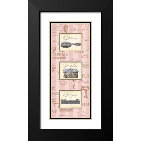Beaute Feminine Panel II Black Modern Wood Framed Art Print with Double Matting by Audrey, Charlene