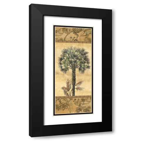 Palmiers II Black Modern Wood Framed Art Print with Double Matting by Audrey, Charlene