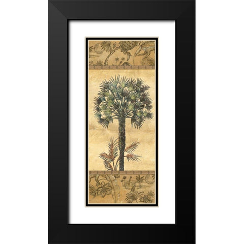 Palmiers II Black Modern Wood Framed Art Print with Double Matting by Audrey, Charlene