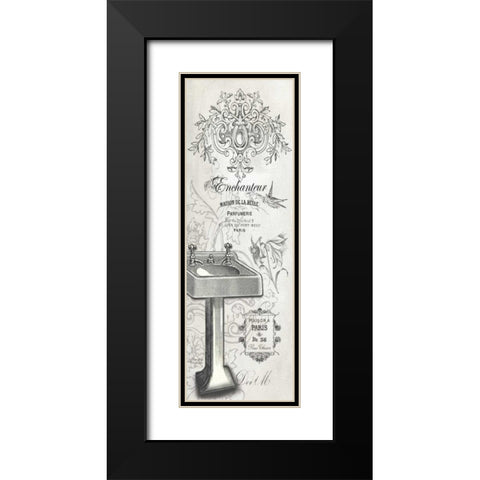 French Bath II Black Modern Wood Framed Art Print with Double Matting by Babbitt, Gwendolyn