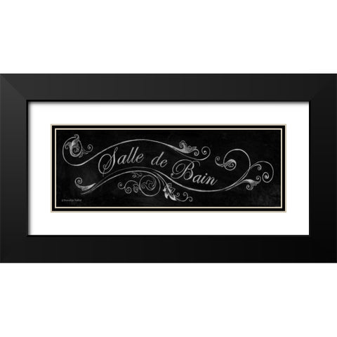 Chalk Salle de Bain Black Modern Wood Framed Art Print with Double Matting by Babbitt, Gwendolyn