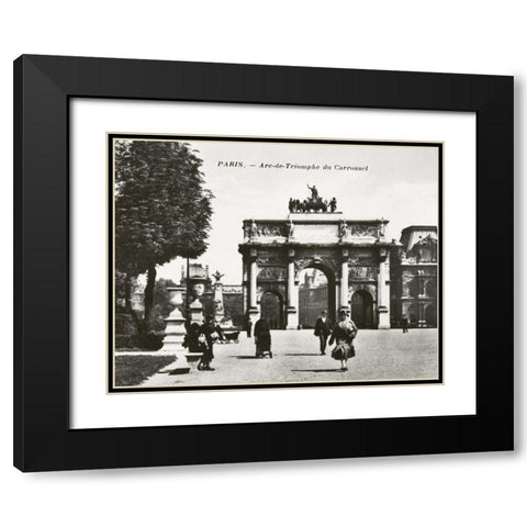 Paris II Black Modern Wood Framed Art Print with Double Matting by Babbitt, Gwendolyn