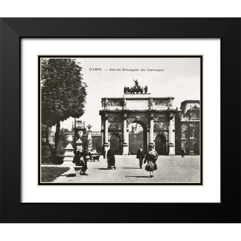Paris II Black Modern Wood Framed Art Print with Double Matting by Babbitt, Gwendolyn
