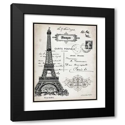 French Landmark I Black Modern Wood Framed Art Print with Double Matting by Babbitt, Gwendolyn