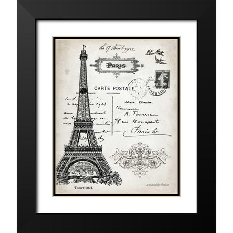 French Landmark I Black Modern Wood Framed Art Print with Double Matting by Babbitt, Gwendolyn