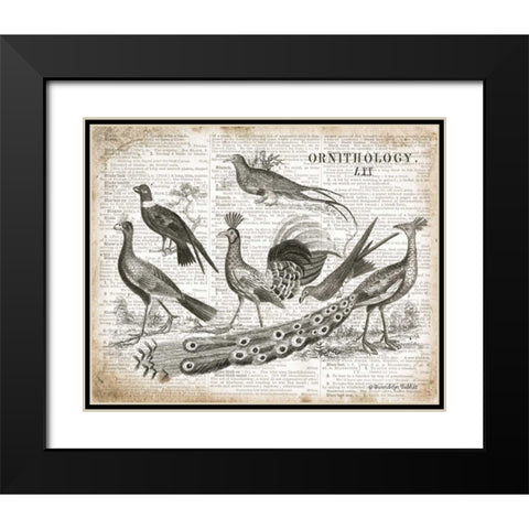 Birds II Black Modern Wood Framed Art Print with Double Matting by Babbitt, Gwendolyn