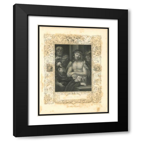 Faith Engraving I Black Modern Wood Framed Art Print with Double Matting by Babbitt, Gwendolyn
