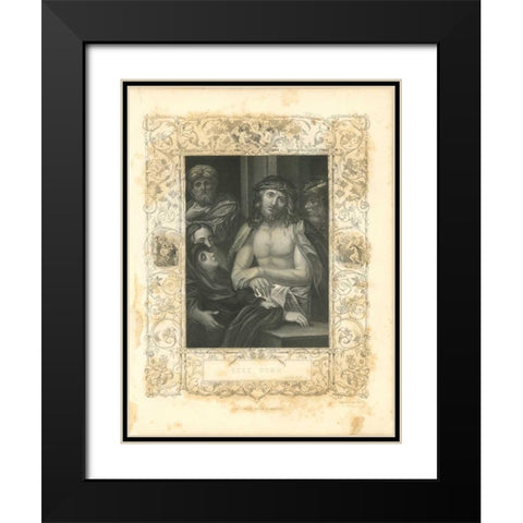 Faith Engraving I Black Modern Wood Framed Art Print with Double Matting by Babbitt, Gwendolyn