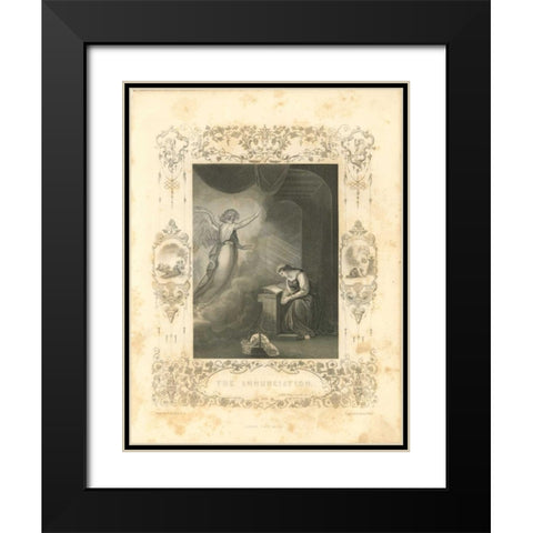 Faith Engraving VI Black Modern Wood Framed Art Print with Double Matting by Babbitt, Gwendolyn