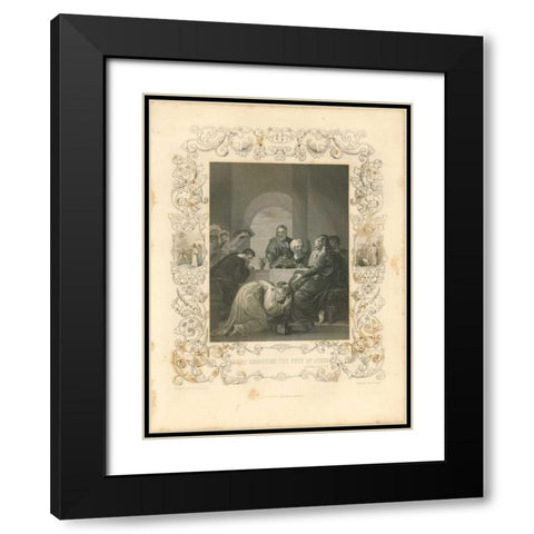 Faith Engraving VII Black Modern Wood Framed Art Print with Double Matting by Babbitt, Gwendolyn