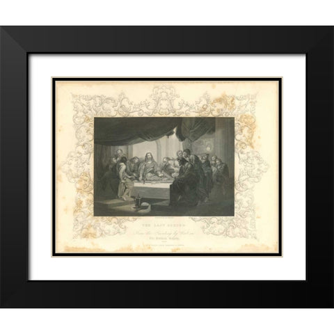 Faith Engraving IX Black Modern Wood Framed Art Print with Double Matting by Babbitt, Gwendolyn