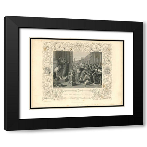 Faith Engraving X Black Modern Wood Framed Art Print with Double Matting by Babbitt, Gwendolyn