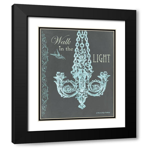 Chandelier Light I Black Modern Wood Framed Art Print with Double Matting by Babbitt, Gwendolyn