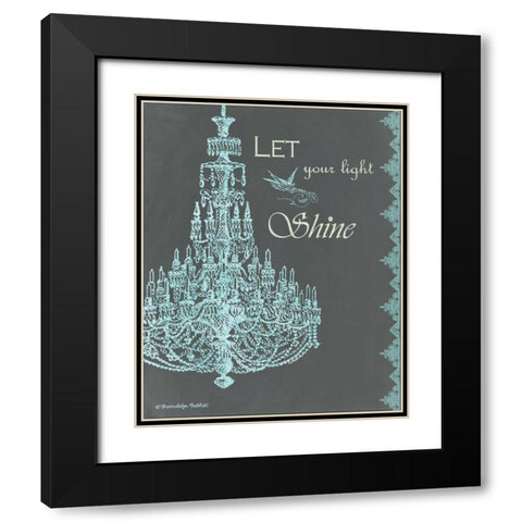 Chandelier Light II Black Modern Wood Framed Art Print with Double Matting by Babbitt, Gwendolyn