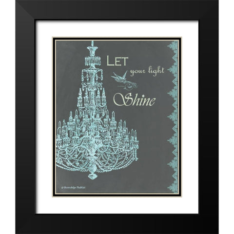 Chandelier Light II Black Modern Wood Framed Art Print with Double Matting by Babbitt, Gwendolyn