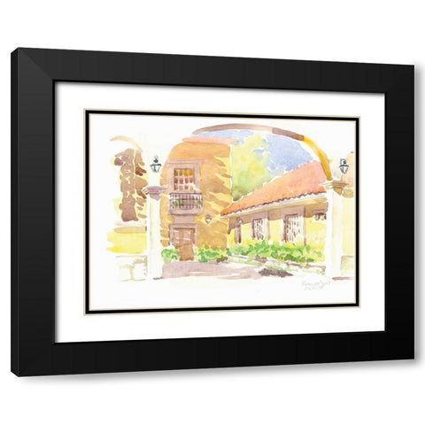 Cozomel II Black Modern Wood Framed Art Print with Double Matting by Babbitt, Gwendolyn