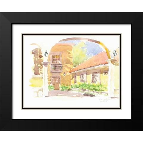 Cozomel II Black Modern Wood Framed Art Print with Double Matting by Babbitt, Gwendolyn
