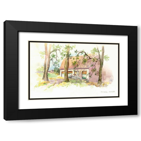 Janes Barn I Black Modern Wood Framed Art Print with Double Matting by Babbitt, Gwendolyn