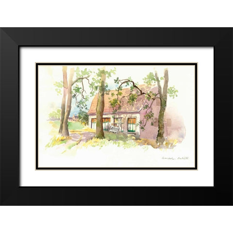 Janes Barn I Black Modern Wood Framed Art Print with Double Matting by Babbitt, Gwendolyn