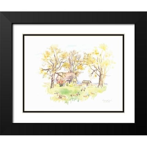 Janes Barn II Black Modern Wood Framed Art Print with Double Matting by Babbitt, Gwendolyn