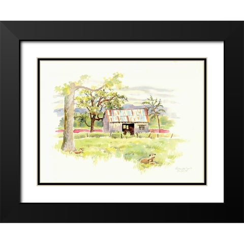 Dougs Shed Black Modern Wood Framed Art Print with Double Matting by Babbitt, Gwendolyn