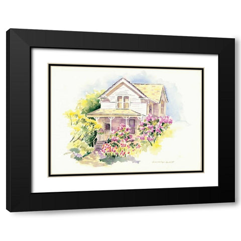 Lilac Farm Black Modern Wood Framed Art Print with Double Matting by Babbitt, Gwendolyn