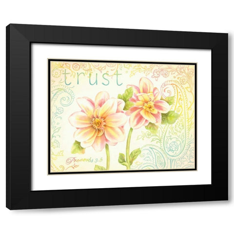 Trust Black Modern Wood Framed Art Print with Double Matting by Babbitt, Gwendolyn