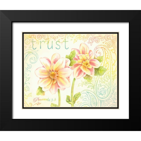 Trust Black Modern Wood Framed Art Print with Double Matting by Babbitt, Gwendolyn