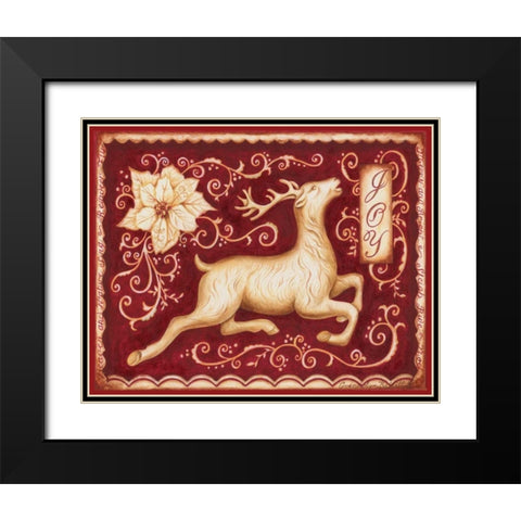 Christmas Romance I Black Modern Wood Framed Art Print with Double Matting by Babbitt, Gwendolyn
