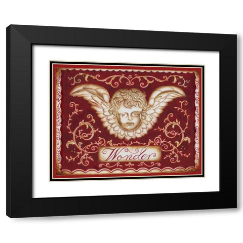 Christmas Romance II Black Modern Wood Framed Art Print with Double Matting by Babbitt, Gwendolyn