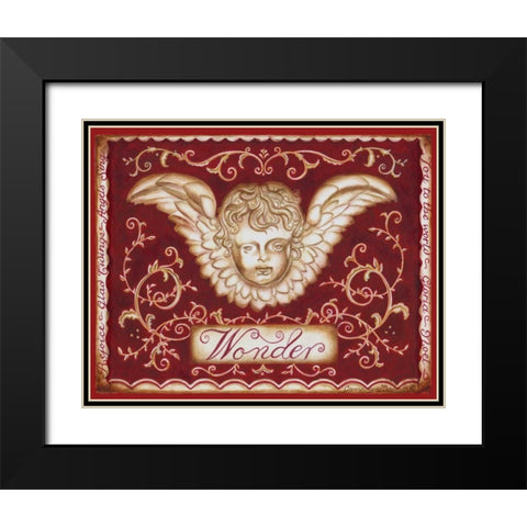 Christmas Romance II Black Modern Wood Framed Art Print with Double Matting by Babbitt, Gwendolyn