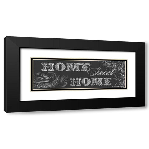 Home Sweet Home I Black Modern Wood Framed Art Print with Double Matting by Babbitt, Gwendolyn