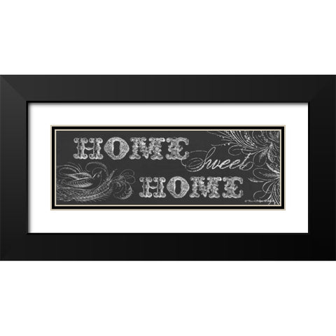 Home Sweet Home I Black Modern Wood Framed Art Print with Double Matting by Babbitt, Gwendolyn