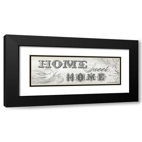 Home Sweet Home II Black Modern Wood Framed Art Print with Double Matting by Babbitt, Gwendolyn