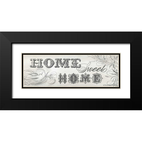 Home Sweet Home II Black Modern Wood Framed Art Print with Double Matting by Babbitt, Gwendolyn