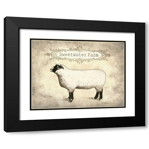 Sweetwater Farm Black Modern Wood Framed Art Print with Double Matting by Babbitt, Gwendolyn