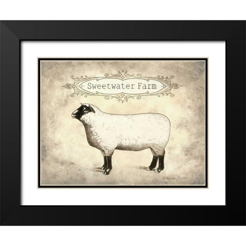 Sweetwater Farm Black Modern Wood Framed Art Print with Double Matting by Babbitt, Gwendolyn