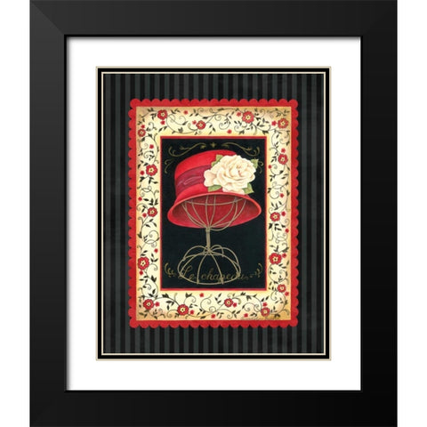 Dressed in Red I Black Modern Wood Framed Art Print with Double Matting by Babbitt, Gwendolyn