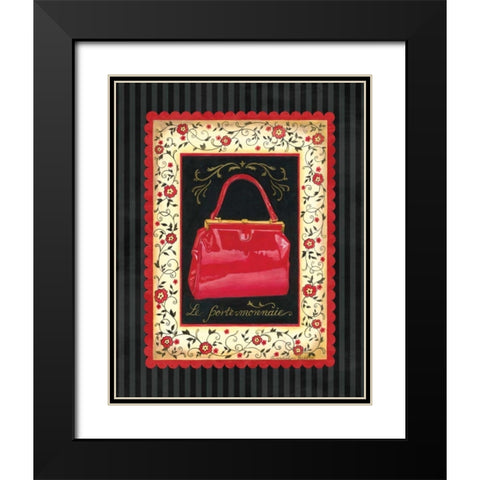 Dressed in Red II Black Modern Wood Framed Art Print with Double Matting by Babbitt, Gwendolyn