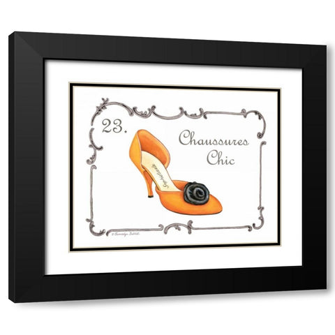 French Fashion V Black Modern Wood Framed Art Print with Double Matting by Babbitt, Gwendolyn