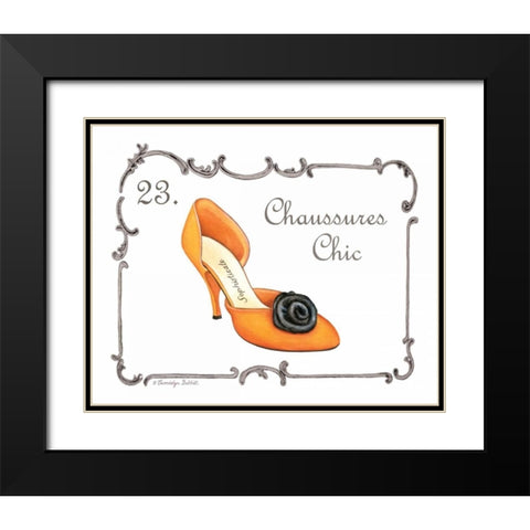 French Fashion V Black Modern Wood Framed Art Print with Double Matting by Babbitt, Gwendolyn