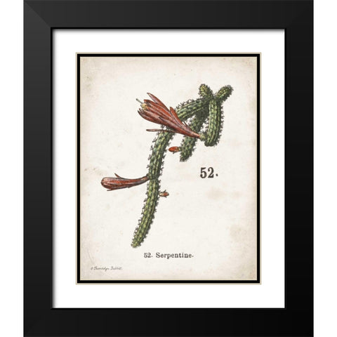 Cacti III Black Modern Wood Framed Art Print with Double Matting by Babbitt, Gwendolyn
